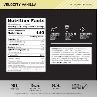Foto 2 | Proteína En Polvo Optimum Nutrition Platinum Hydrowhey 1,6 Kg - Venta Internacional.