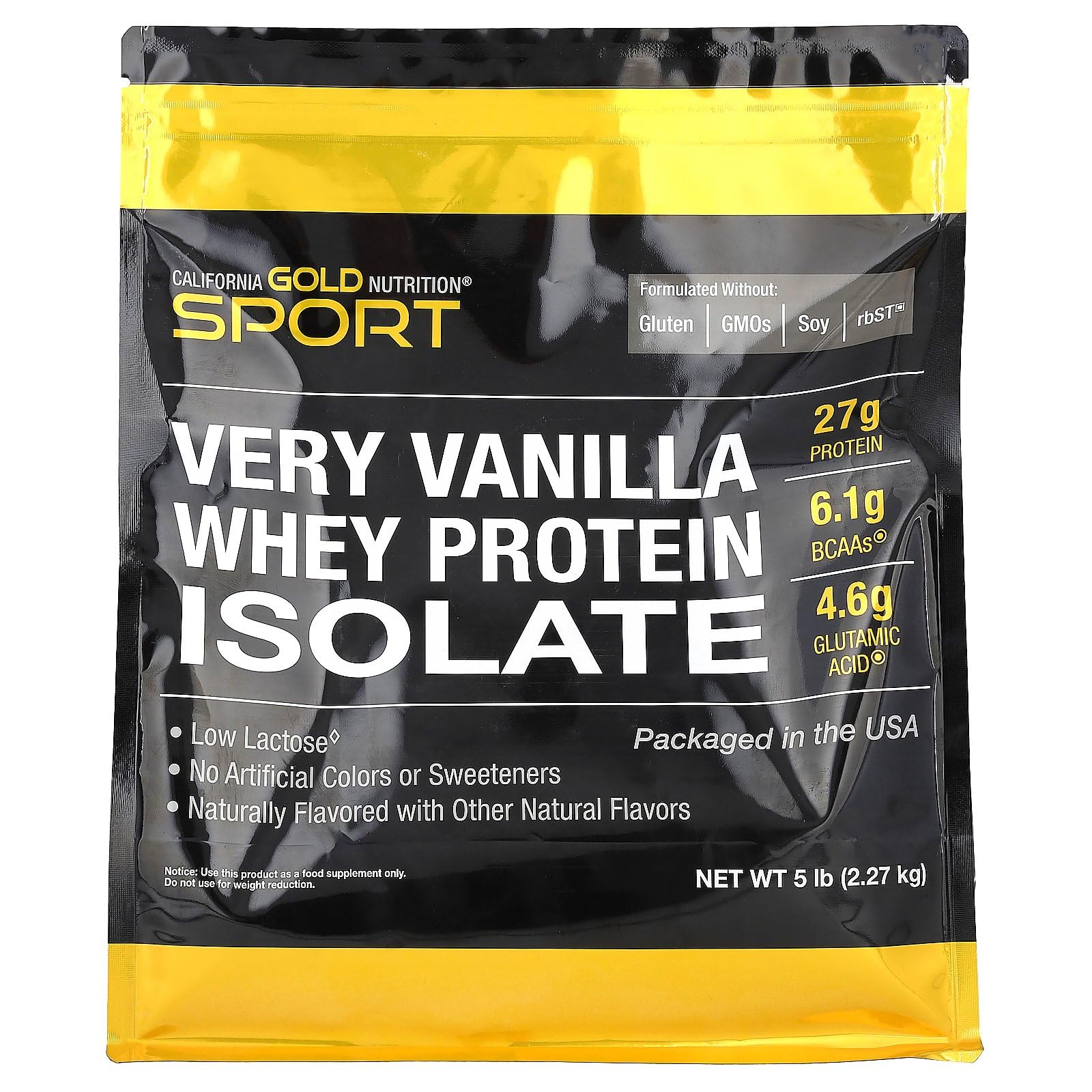 Foto 1 | Proteína De Suero Aislada California Gold Nutrition, Muy Vainilla, 2,27 Kg - Venta Internacional.