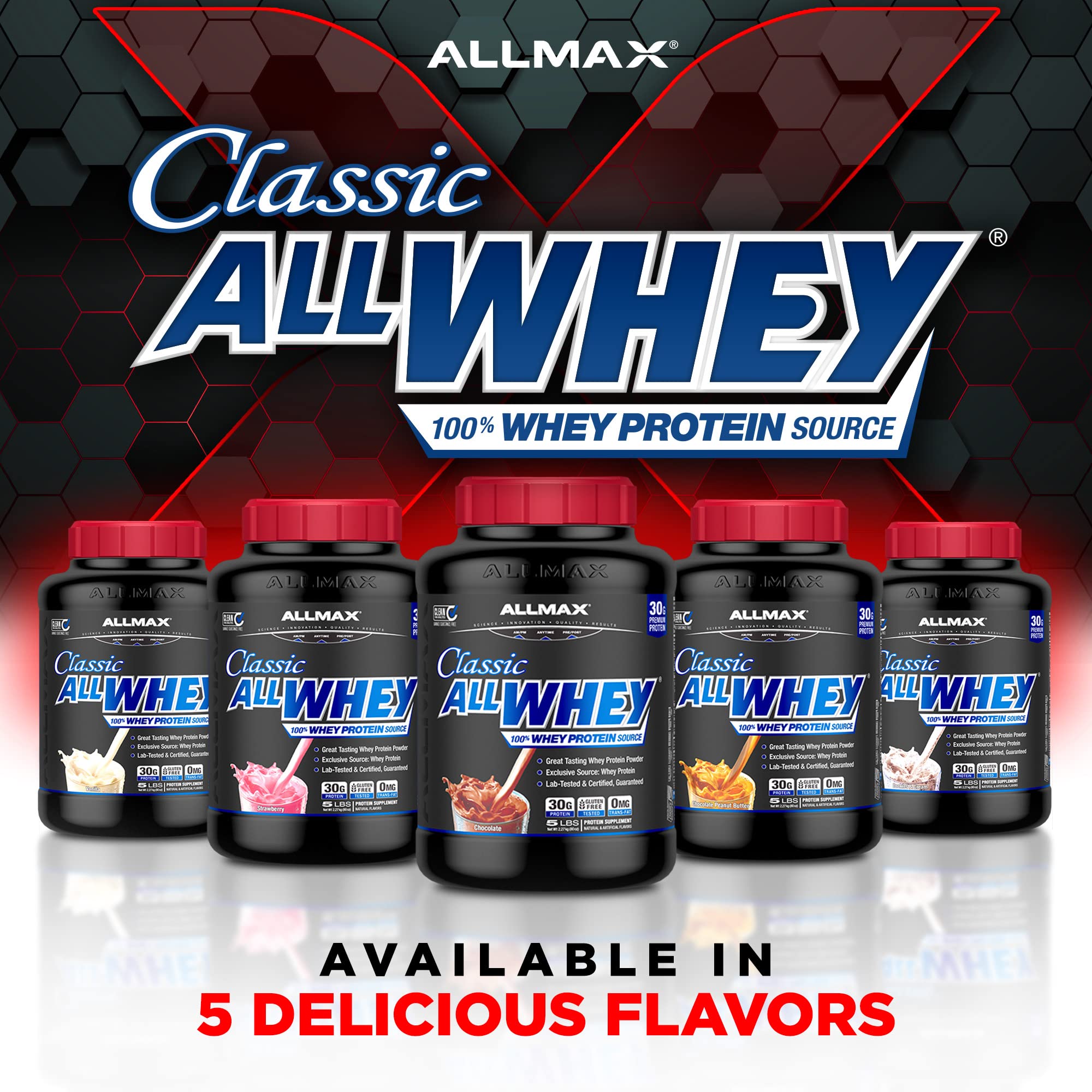 Foto 7 pulgar | Whey Protein Allmax Nutrition Allwhey Classic, 2,27 Kg, Chocolate - Venta Internacional.
