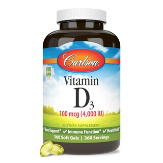Foto 5 | Suplemento Carlson Vitamina D3 4000 Ui (100 Mcg) 360 Cápsulas Blandas - Venta Internacional.