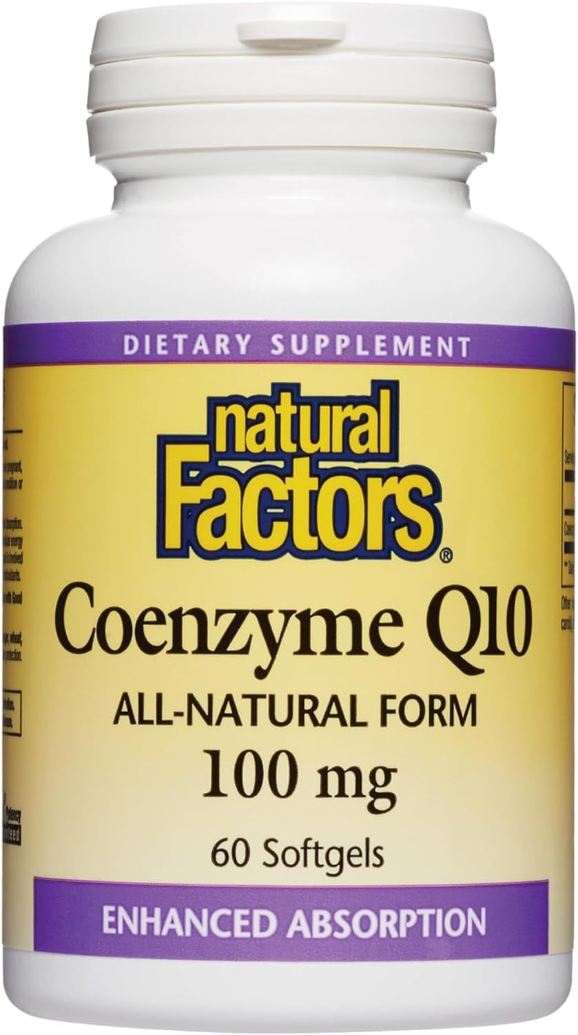 Foto 2 pulgar | Suplemento De Coenzima Q10 De Natural Factors, 100 Mg, 60 Cápsulas Blandas - Venta Internacional.