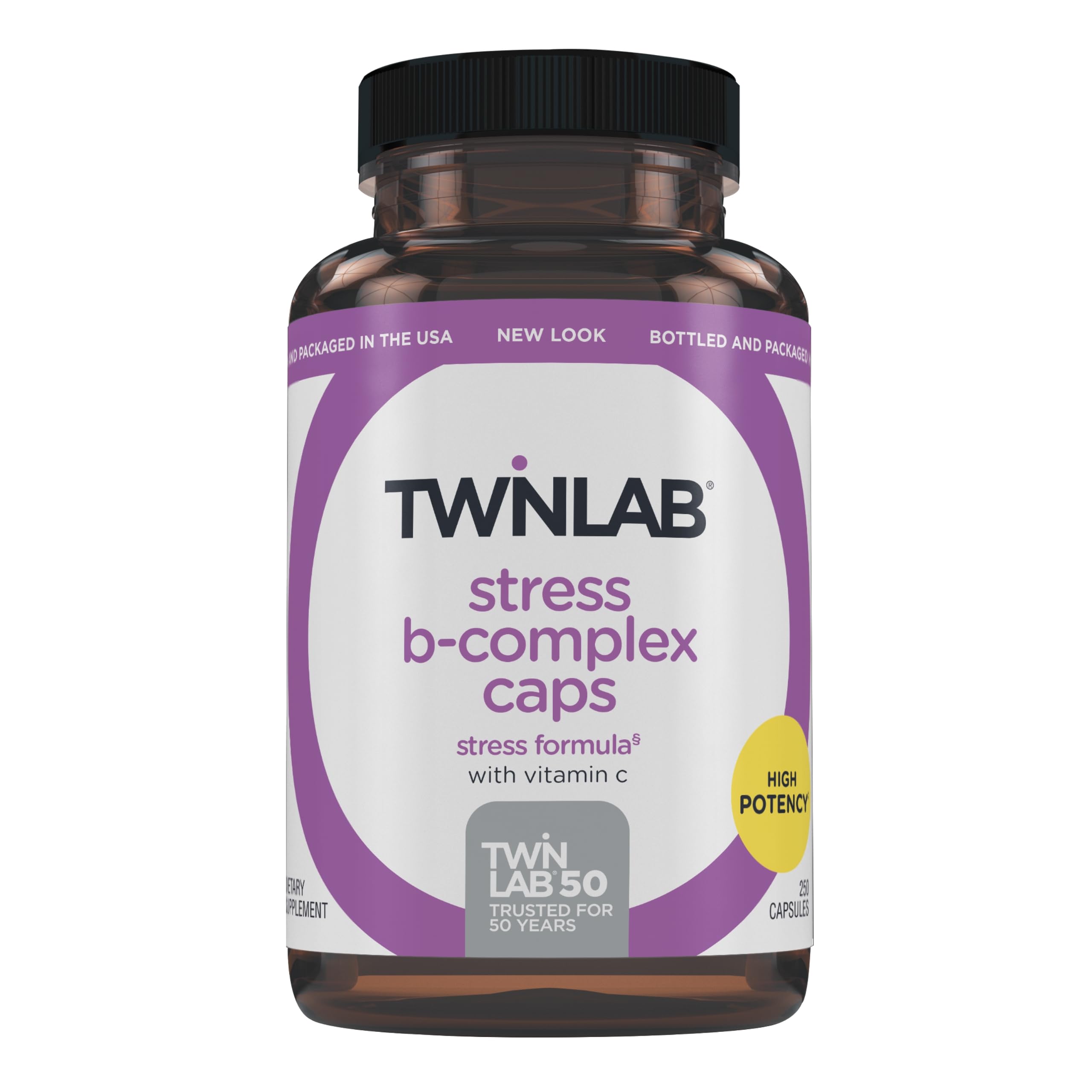 Suplemento Twinlab Stress B-complex Caps Energy Support - Venta Internacional.