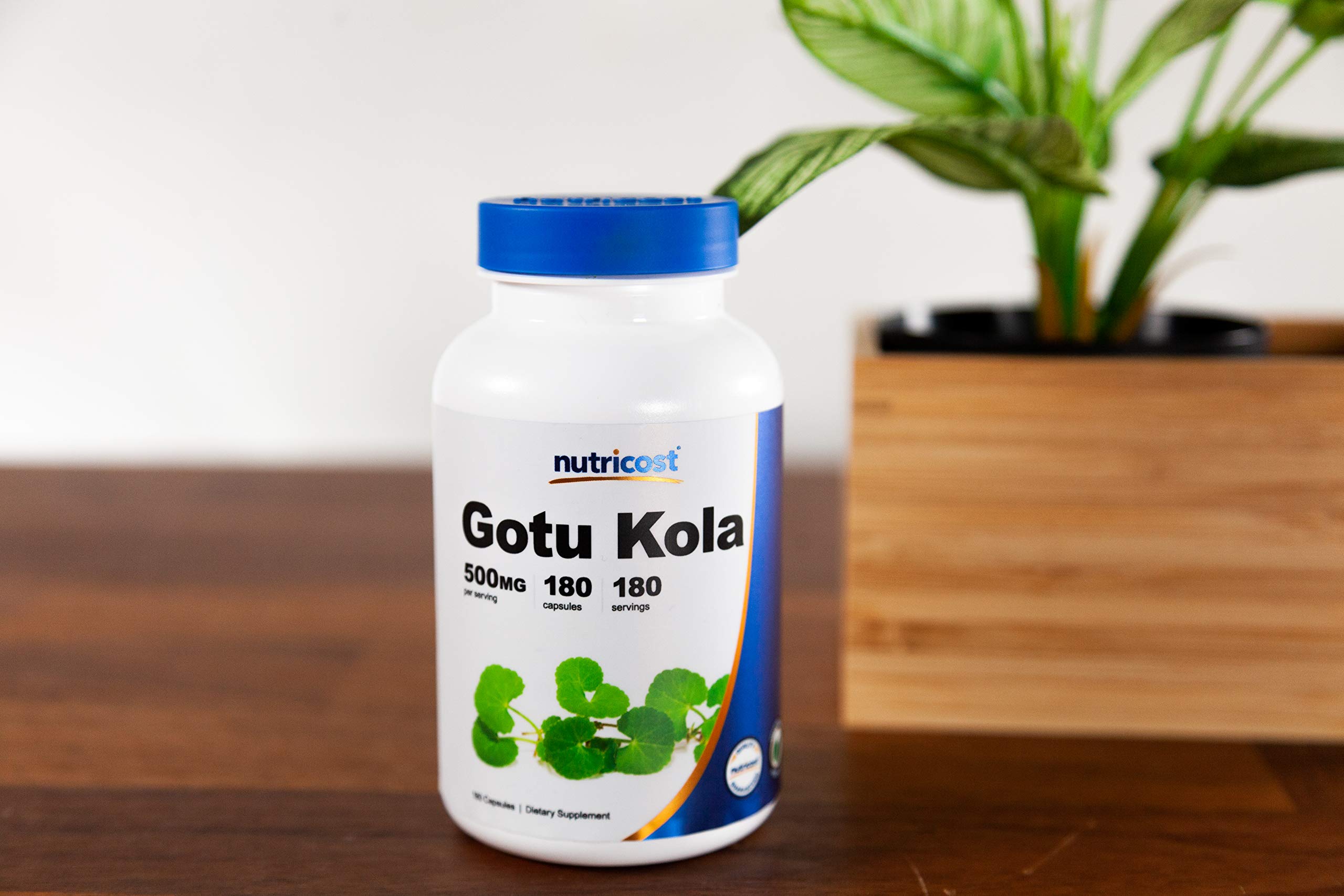 Foto 4 pulgar | Suplemento Nutricost Gotu Kola 500 Mg 180 Cápsulas - Venta Internacional.