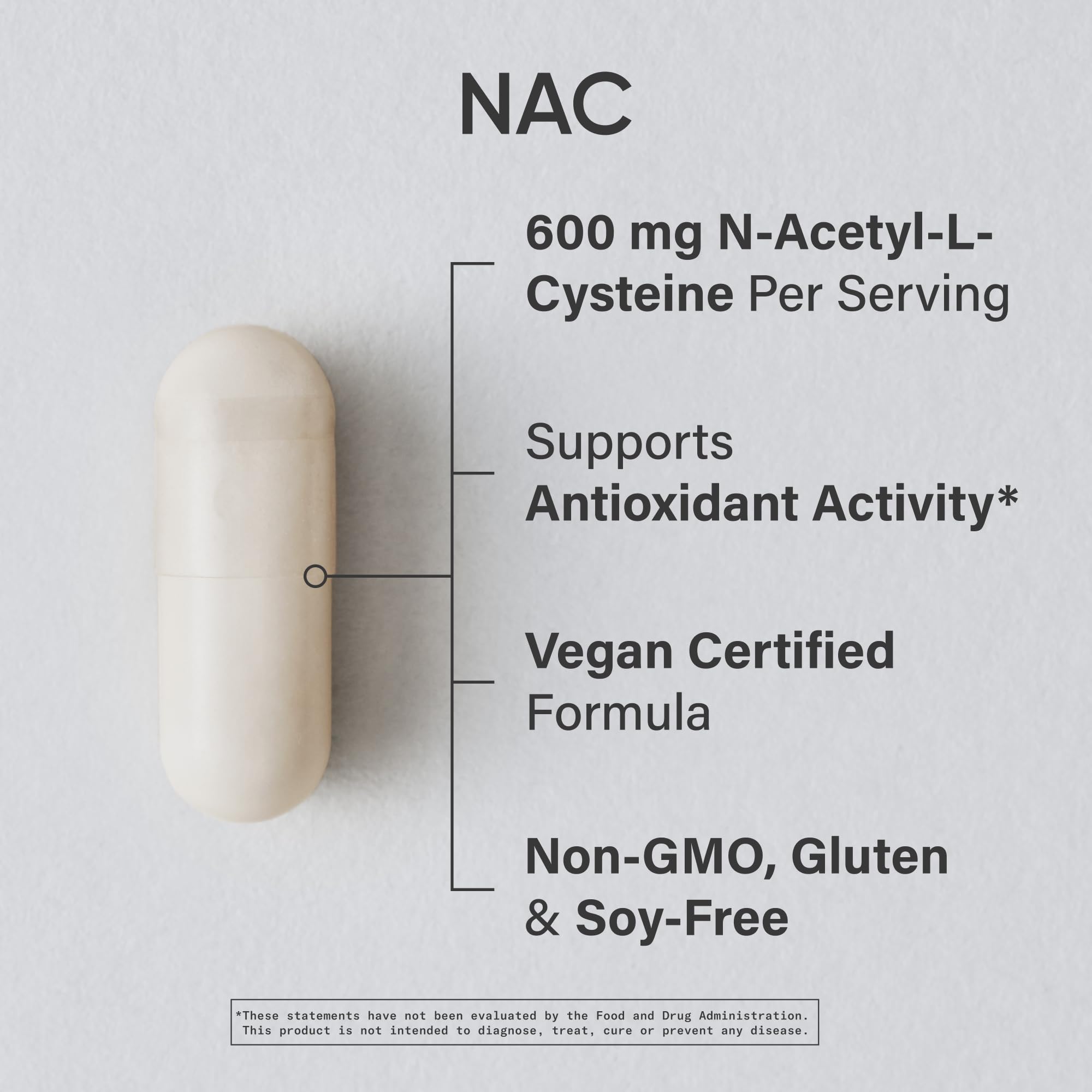 Foto 3 pulgar | Suplemento De N-acetil L-cisteína (nac) De Sports Research, 600 Mg - Venta Internacional.