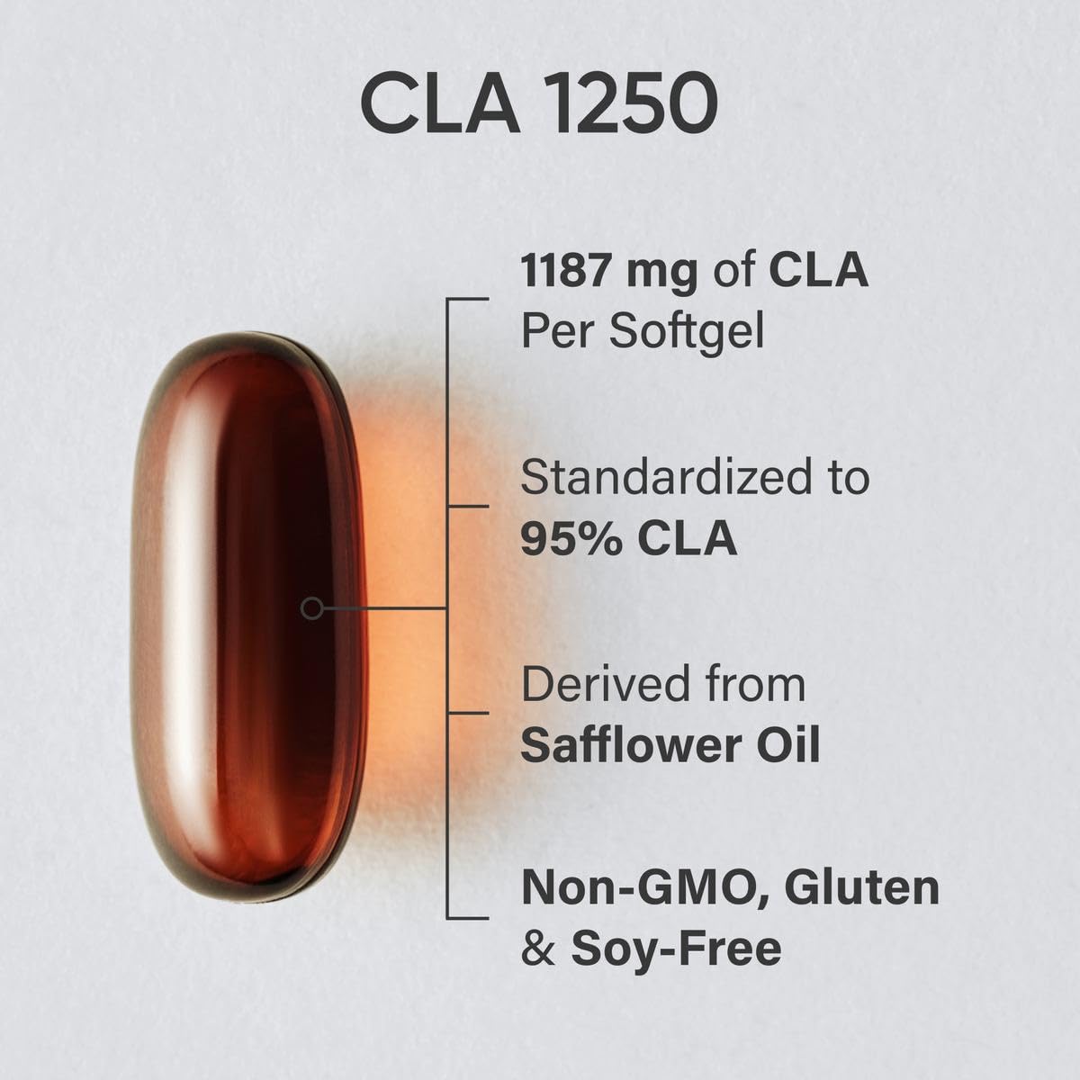 Foto 2 | Suplemento Sports Research Cla 1250 Mg Con 180 Cápsulas Blandas De Cla Activo - Venta Internacional.