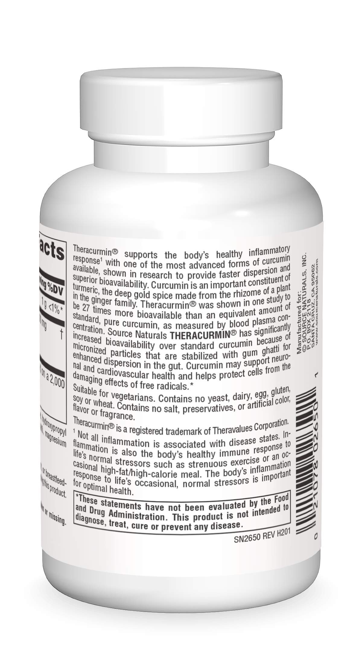 Foto 3 pulgar | Suplemento Source Naturals Theracurmin 600 Mg 60 Cápsulas - Venta Internacional.