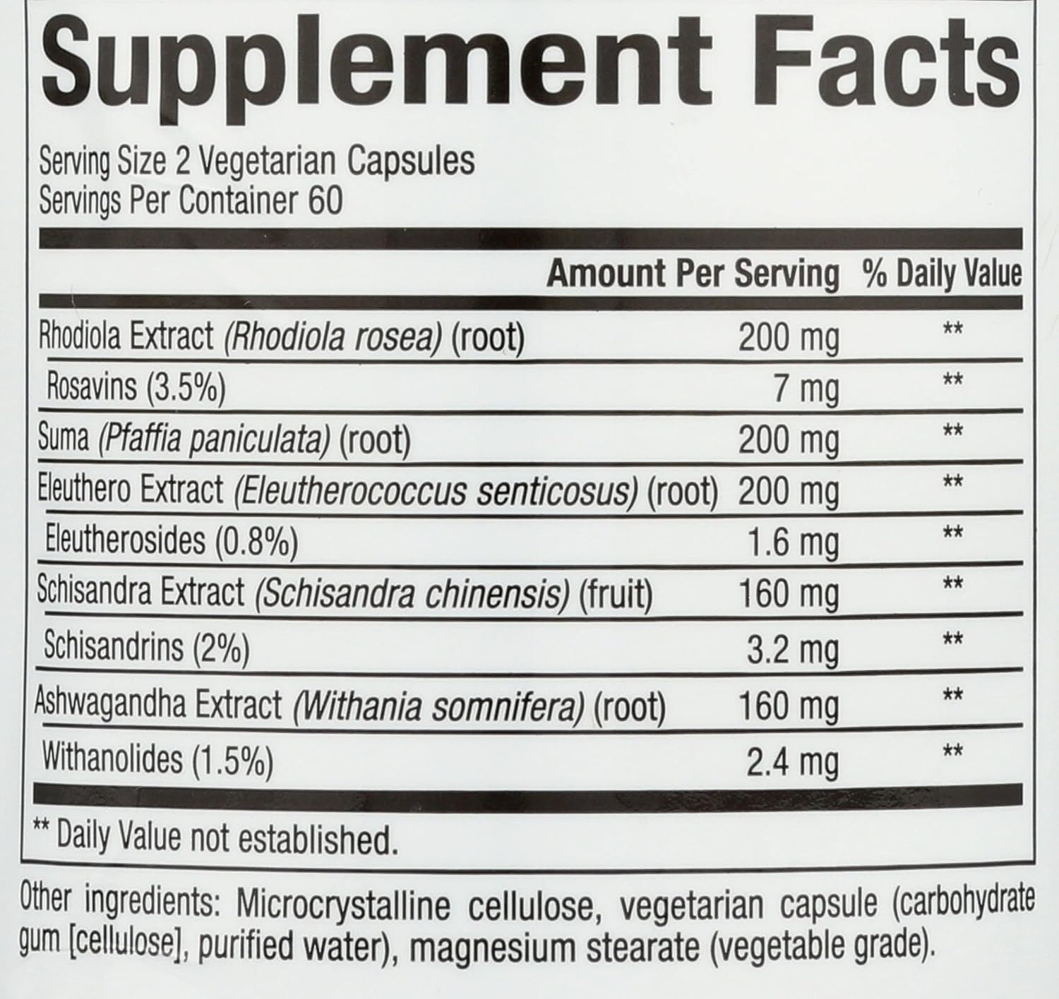 Foto 3 pulgar | Suplemento Herbal Natural Factors Adrenasense 120 Cápsulas - Venta Internacional.