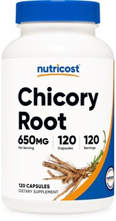 Foto 1 | Suplemento Nutricost Raíz De Achicoria 650 Mg 120 Cápsulas - Venta Internacional.