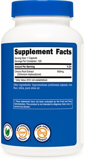 Foto 5 | Suplemento Nutricost Raíz De Achicoria 650 Mg 120 Cápsulas - Venta Internacional.