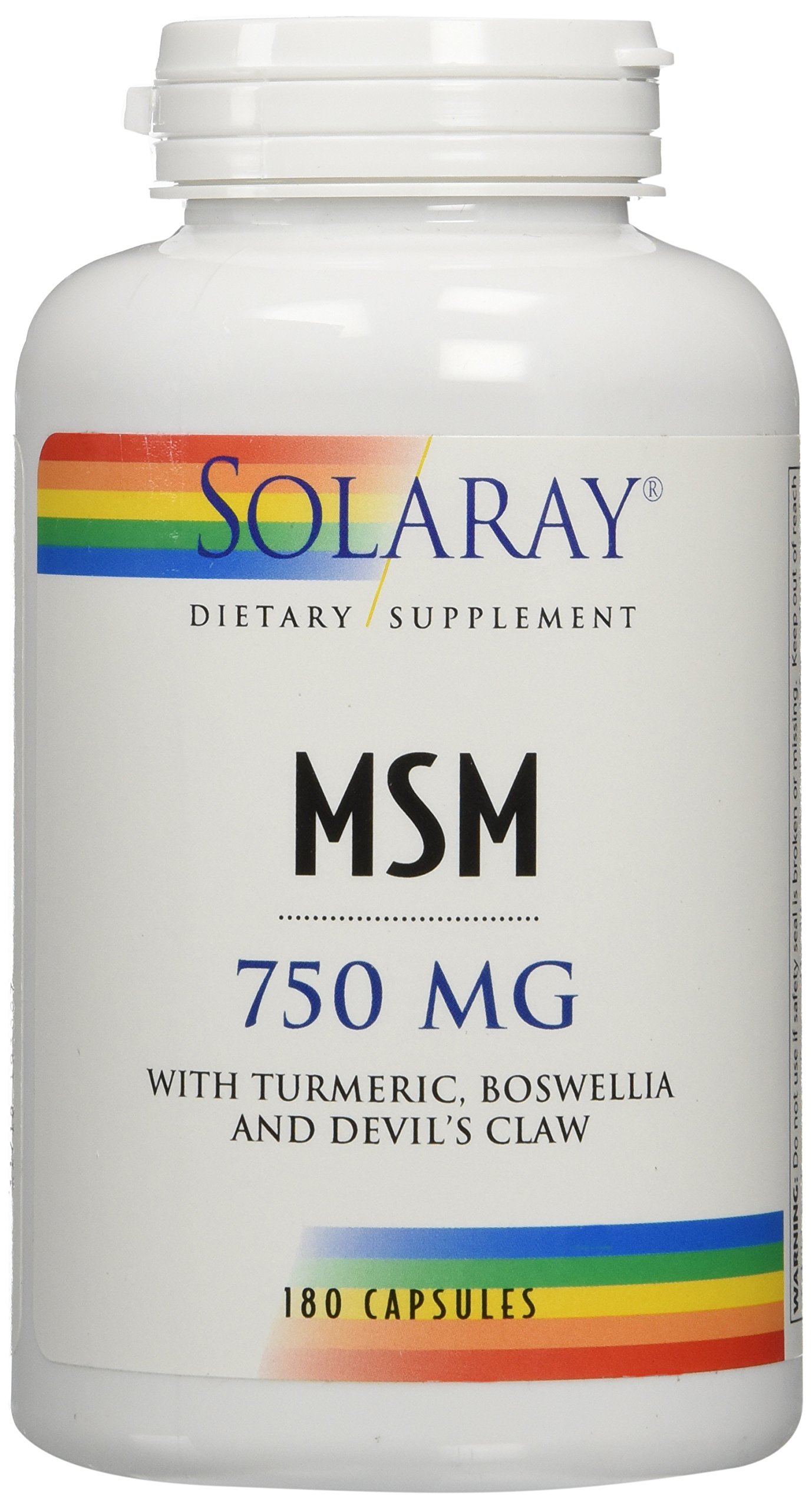 Foto 4 pulgar | Suplemento Solaray Msm 750 Mg 180 Comprimidos - Venta Internacional.