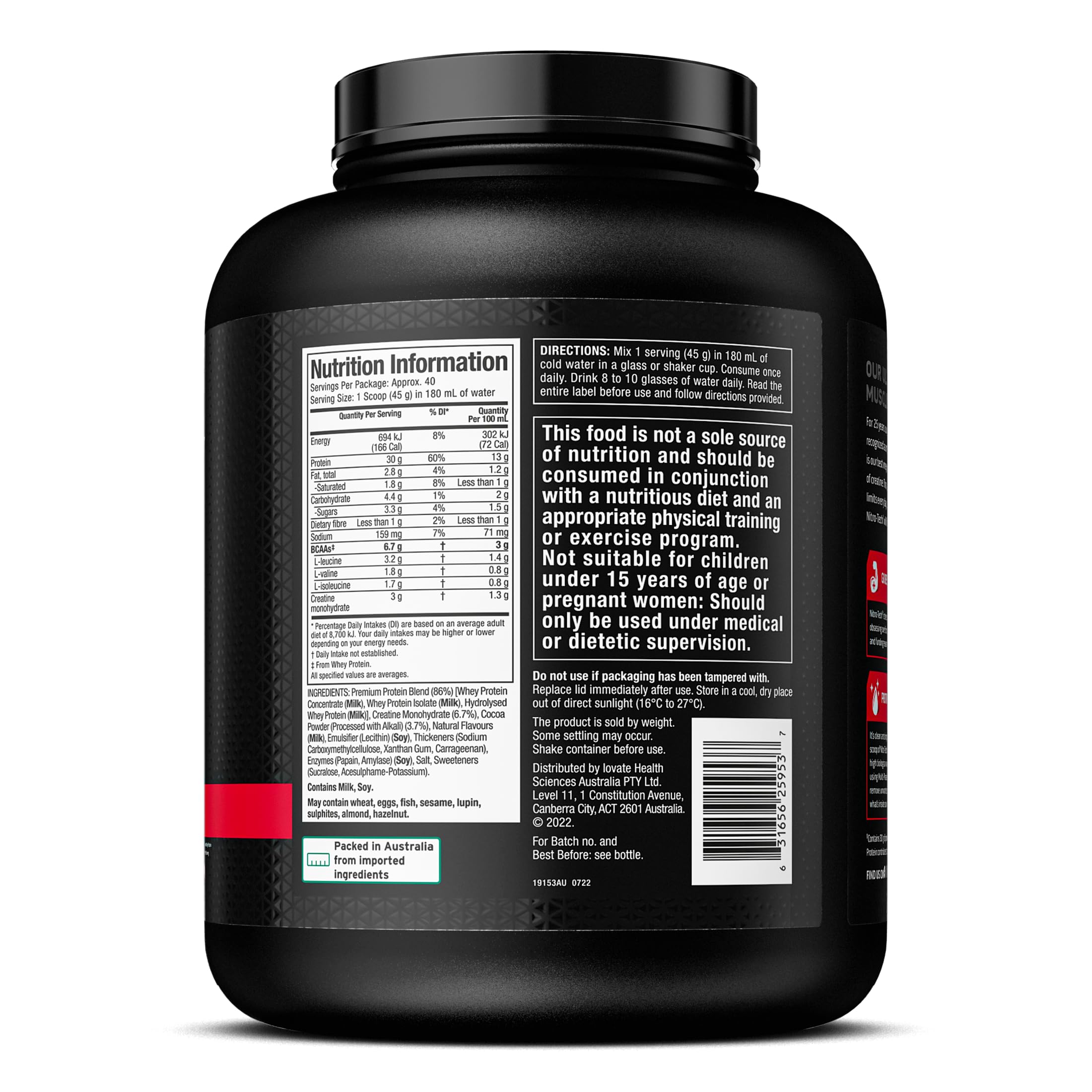 Foto 4 pulgar | Proteína De Suero En Polvo Muscletech Nitro-tech Chocolate Con Leche, 2 Kg - Venta Internacional.