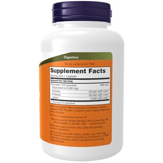 Foto 2 | Supplements Now Foods Pancreatin 2000 Con Enzimas, 250 Cápsulas - Venta Internacional.