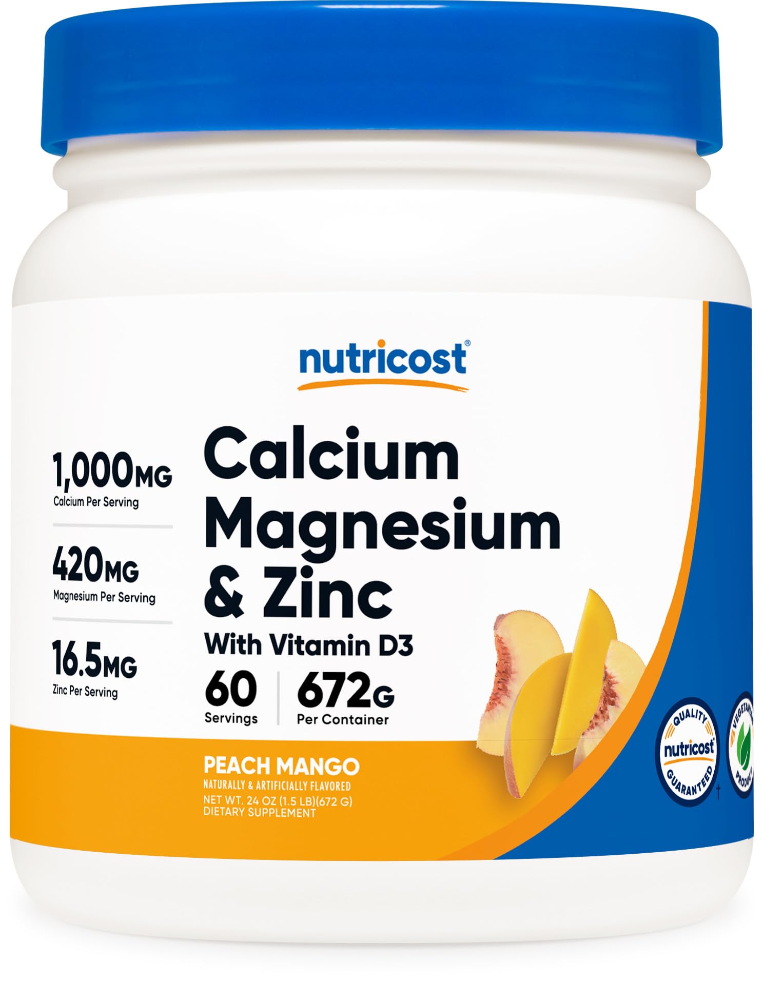 Foto 2 pulgar | Suplemento Nutricost De Calcio, Magnesio Y Zinc Con Vitamina D3 - Venta Internacional.