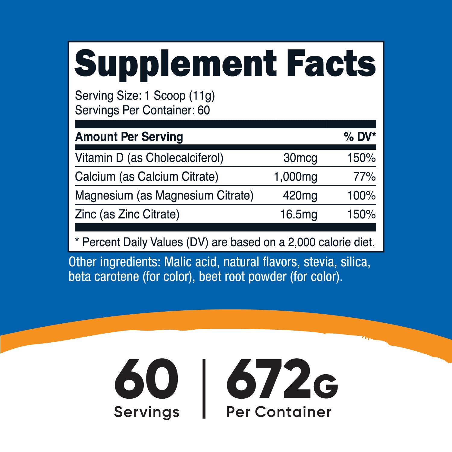 Foto 3 pulgar | Suplemento Nutricost De Calcio, Magnesio Y Zinc Con Vitamina D3 - Venta Internacional.