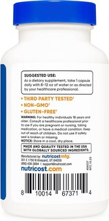 Foto 2 | Nutricost Gymnema Sylvestre 3500 Mg 180 Cápsulas | Apoyo Al Control De Glucosa