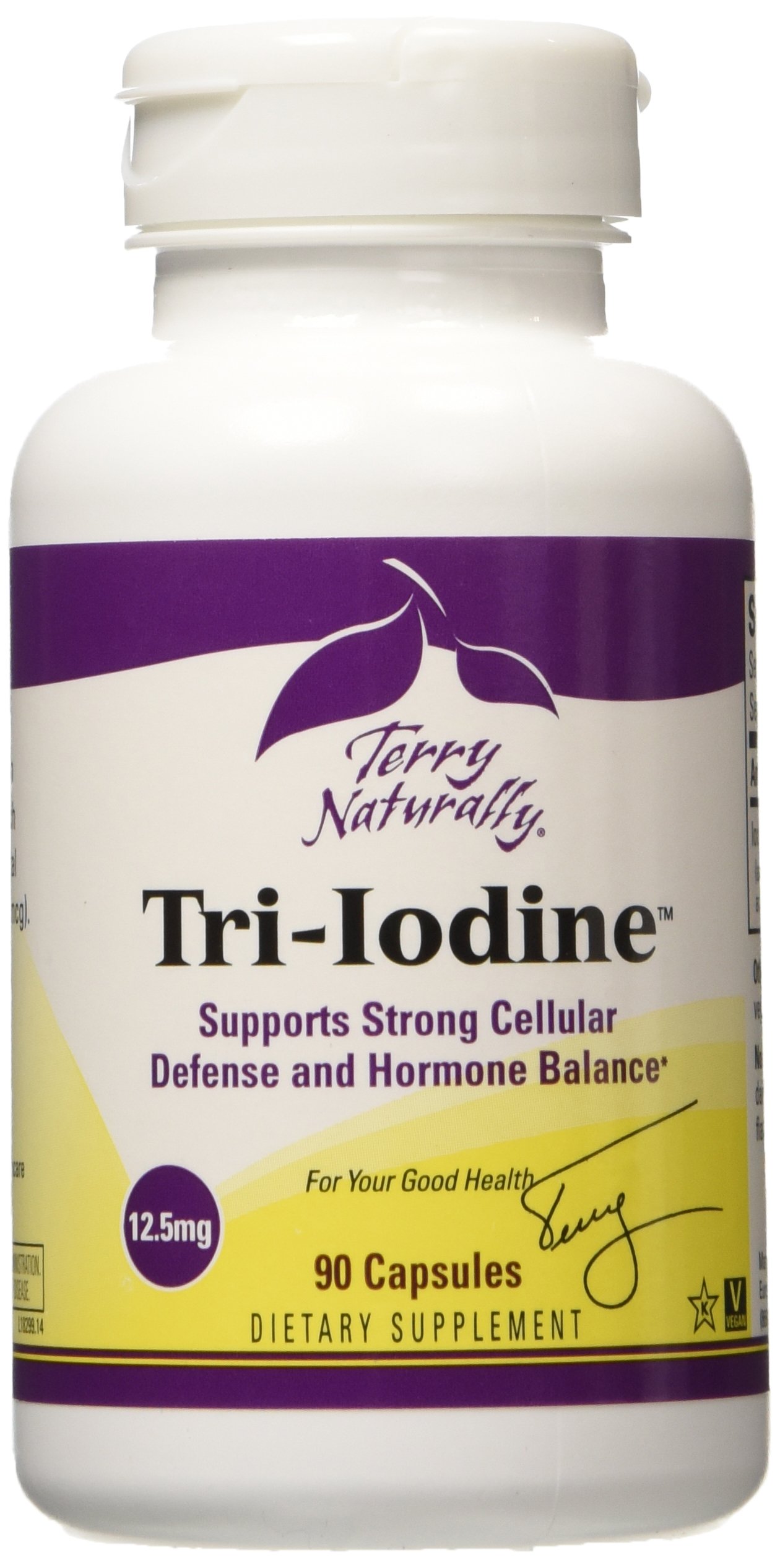 Foto 2 pulgar | Suplemento Terry Naturally Tri-yodine 12,5 Mg 90 Cápsulas - Venta Internacional.