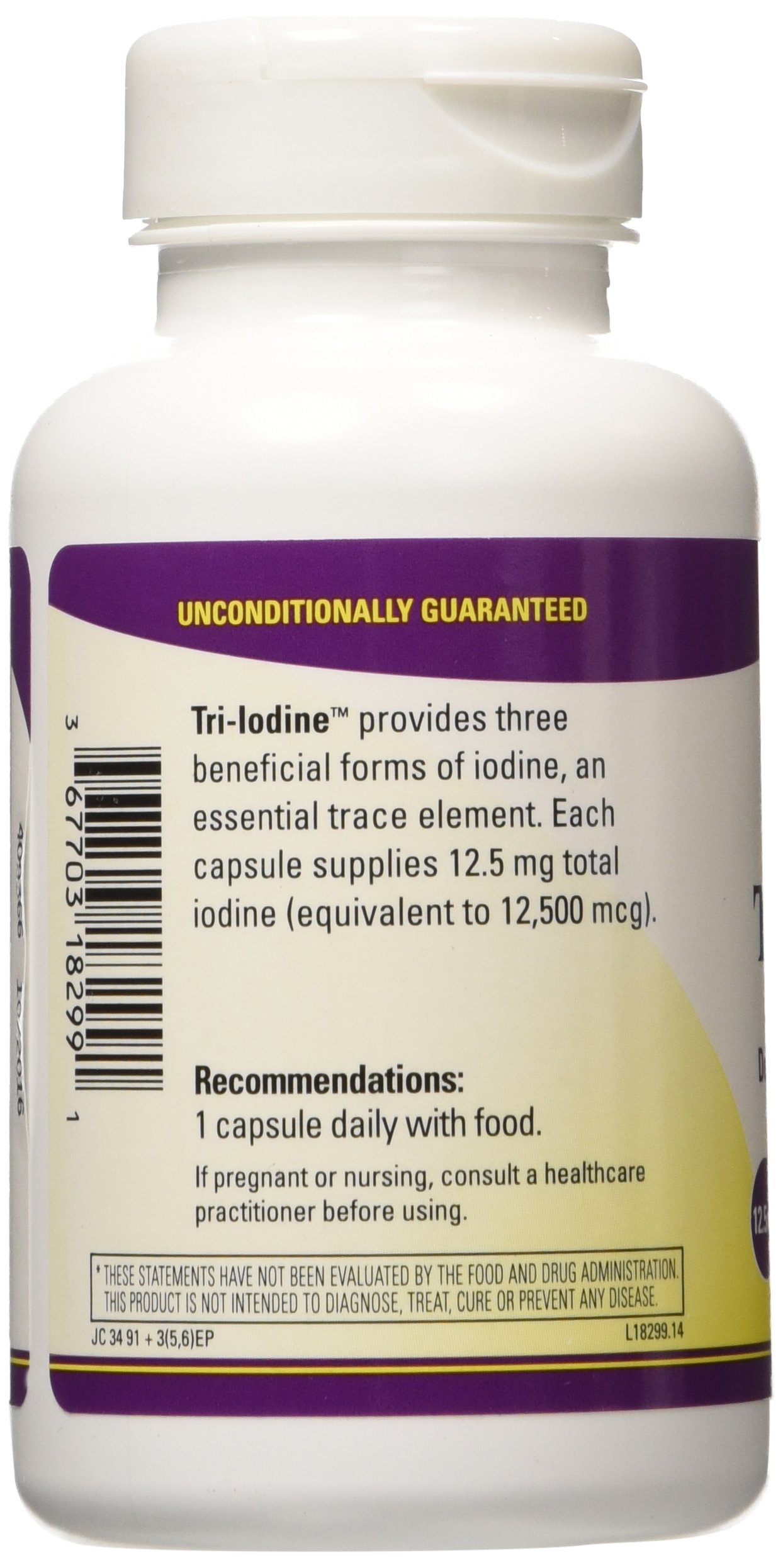 Foto 3 pulgar | Suplemento Terry Naturally Tri-yodine 12,5 Mg 90 Cápsulas - Venta Internacional.