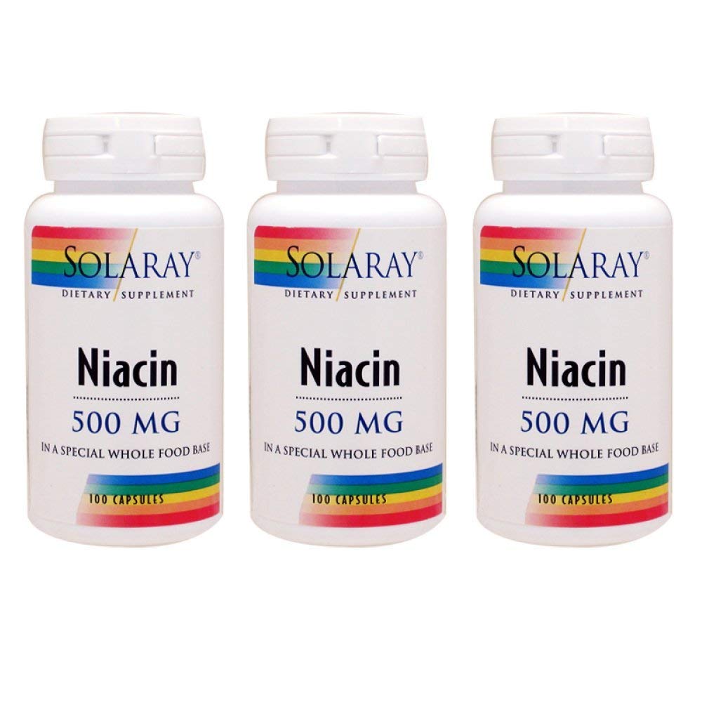 Foto 2 pulgar | Suplemento Solaray De Niacina, 500 Mg, 100 Cápsulas Vegetales (paquete De 3) - Venta Internacional.