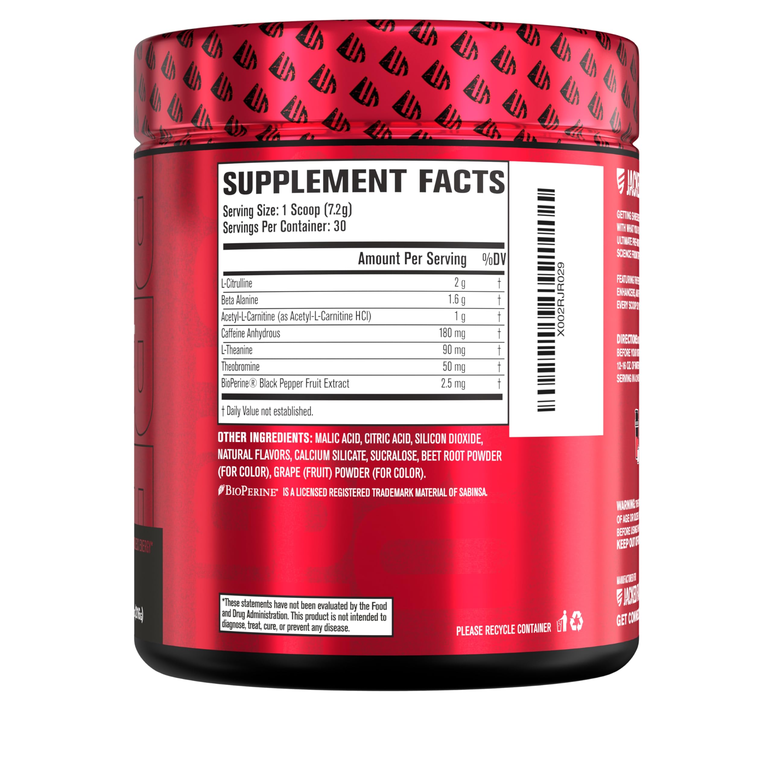 Foto 7 pulgar | Suplemento Para Antes Del Entrenamiento Jacked Factory Nitrosurge Shred - Venta Internacional.