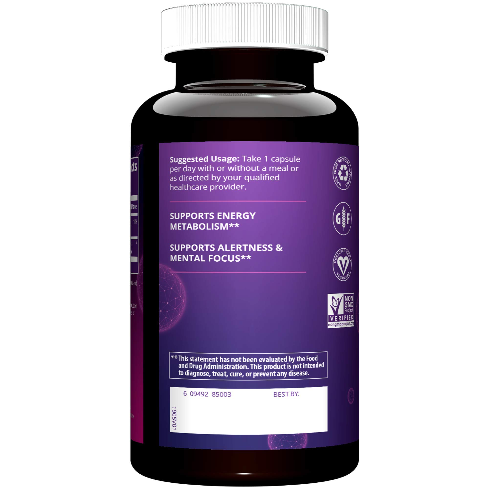 Foto 3 pulgar | Suplemento Mrm Acetil L-carnitina 500 Mg 60 Vcaps - Venta Internacional.