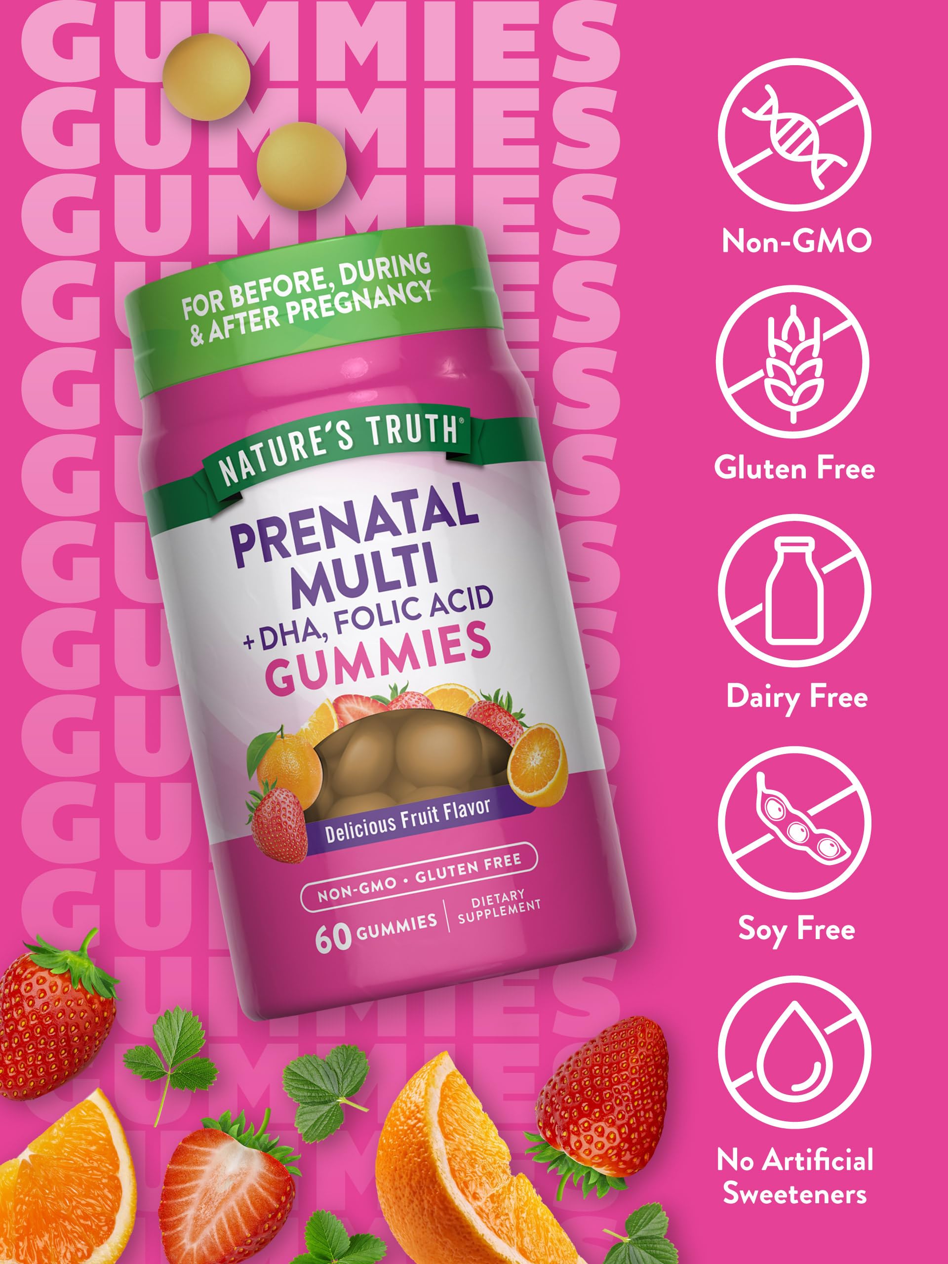 Foto 4 pulgar | Gomitas Multivitamínicas Prenatales Nature's Truth, 60 Unidades - Venta Internacional.