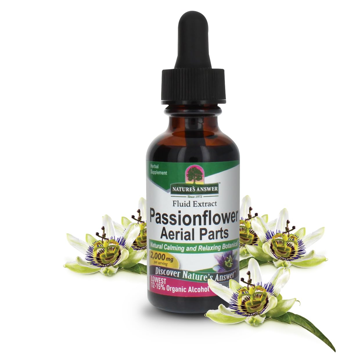Foto 2 pulgar | Suplemento Nature's Answer Passiflora 60 Ml 2000 Mg - Venta Internacional.