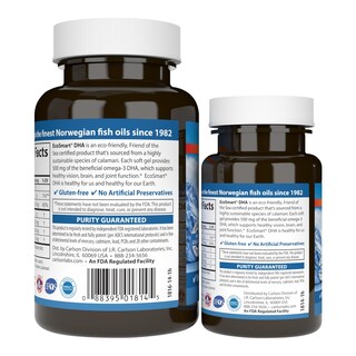 Foto 3 | Suplemento Carlson Ecosmart Dha 500 Mg De Dha 60+20 Cápsulas Blandas - Venta Internacional.