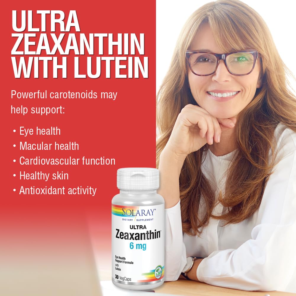 Foto 5 pulgar | Suplemento Solaray Ultra Zeaxantina, 6 Mg, Salud Ocular, 30 Unidades - Venta Internacional.