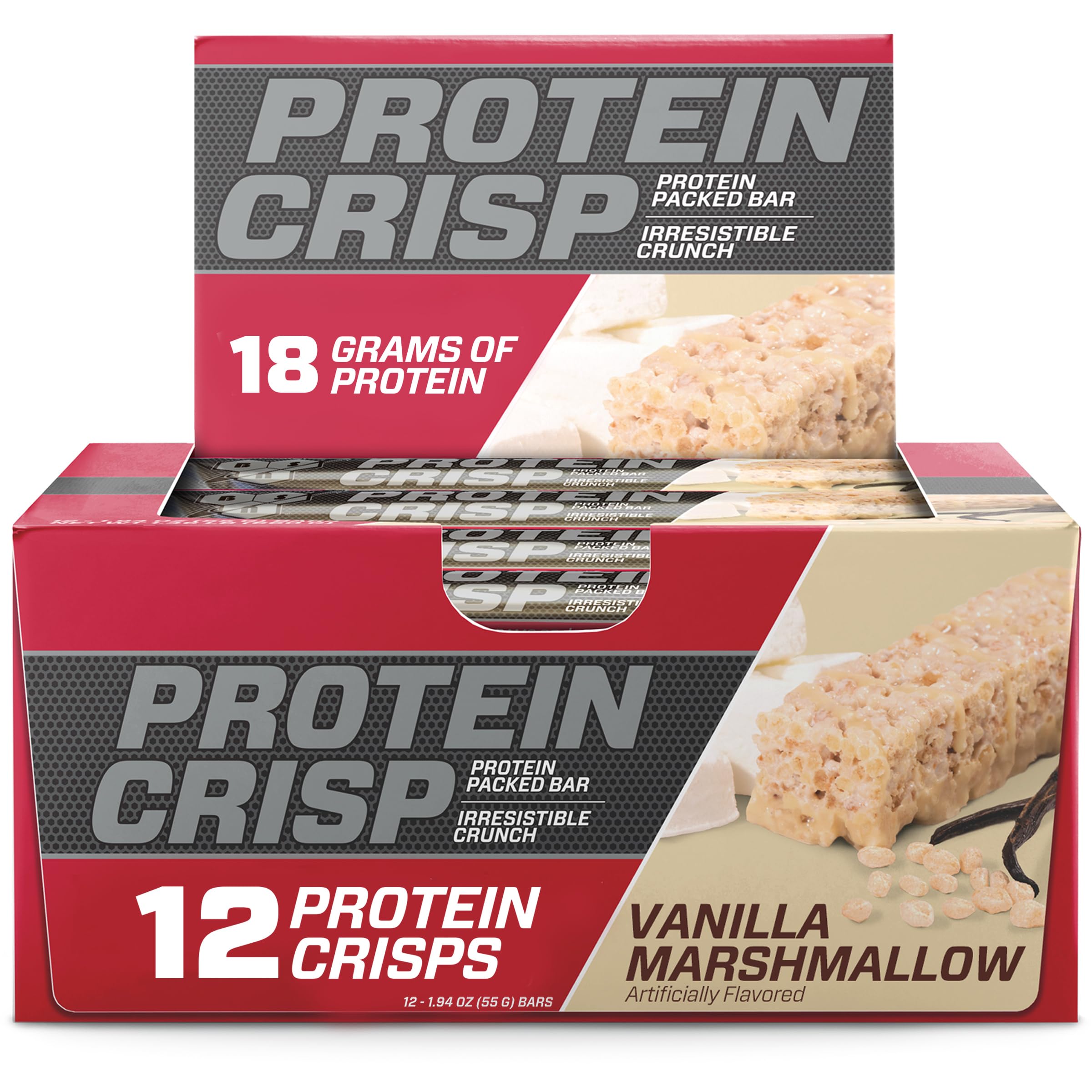 Foto 2 pulgar | Barrita Protein Snack Bar Bsn Protein Crisp Con Sabor A Vainilla Y Malvavisco X12 - Venta Internacional.