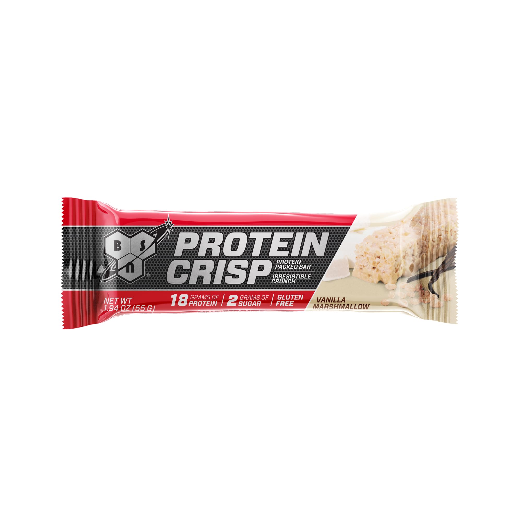 Foto 5 pulgar | Barrita Protein Snack Bar Bsn Protein Crisp Con Sabor A Vainilla Y Malvavisco X12 - Venta Internacional.