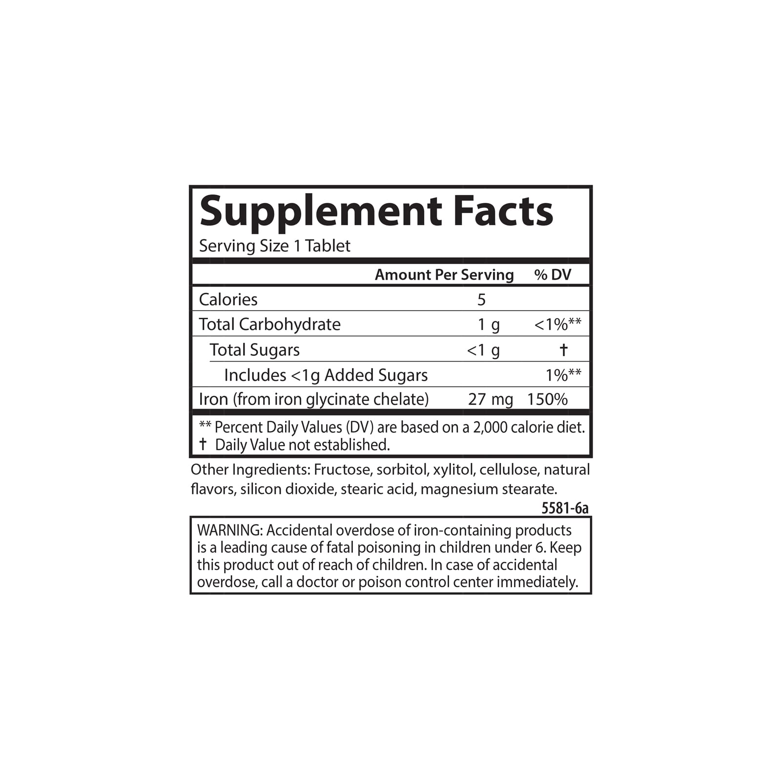 Foto 5 pulgar | Suplemento Carlson Chewable Iron 27 Mg Con Sabor A Uva 60 Comprimidos - Venta Internacional.