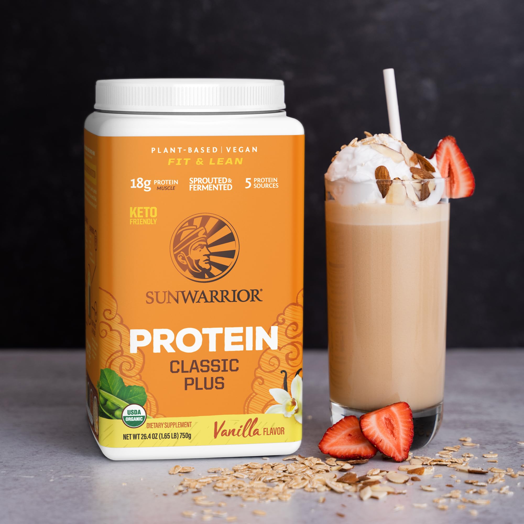 Foto 6 | Proteína En Polvo Sunwarrior Classic Plus Vanilla 30 Porciones - Venta Internacional.