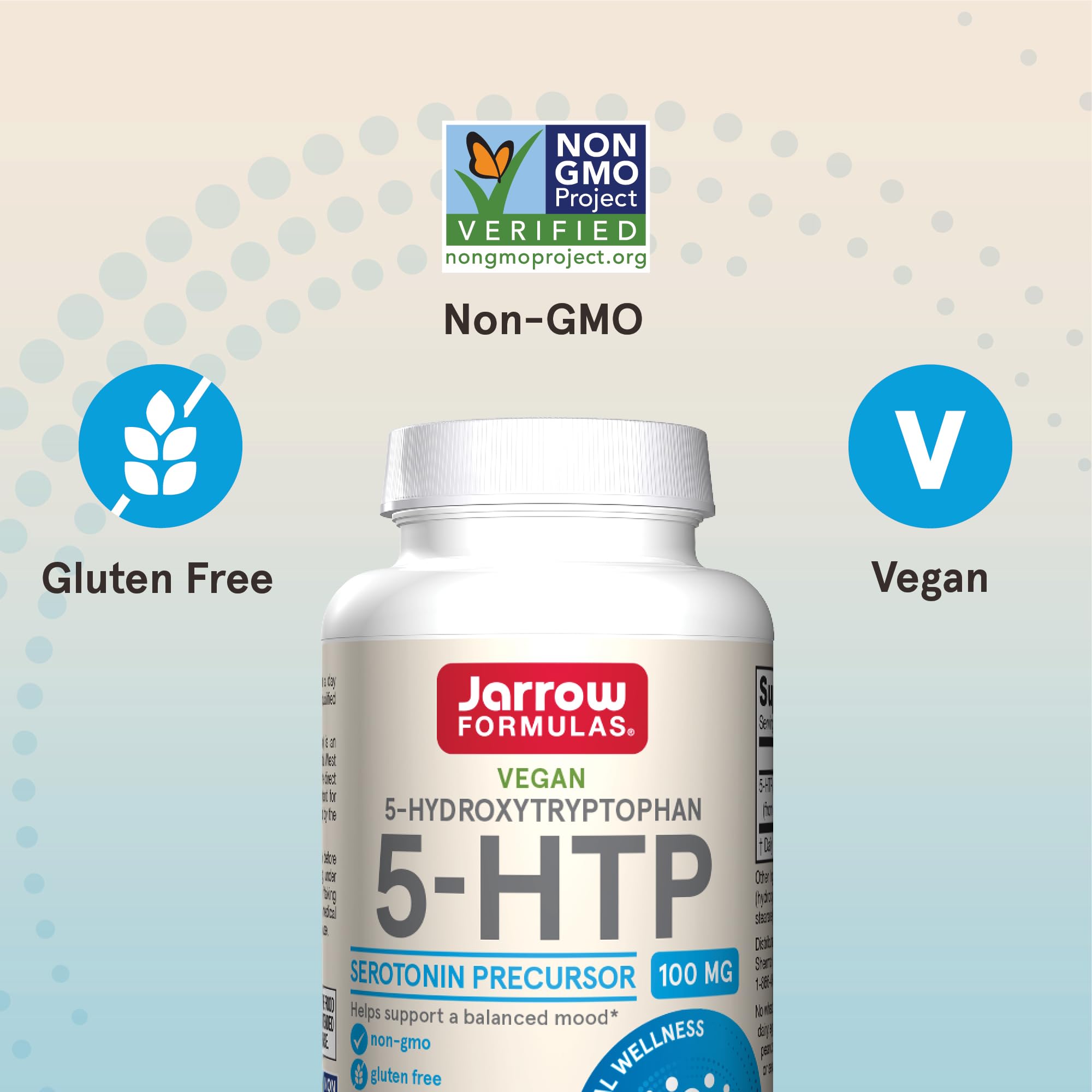 Foto 6 pulgar | Suplemento Jarrow Formulas 5-htp 100 Mg 60 Cápsulas Vegetarianas - Venta Internacional.