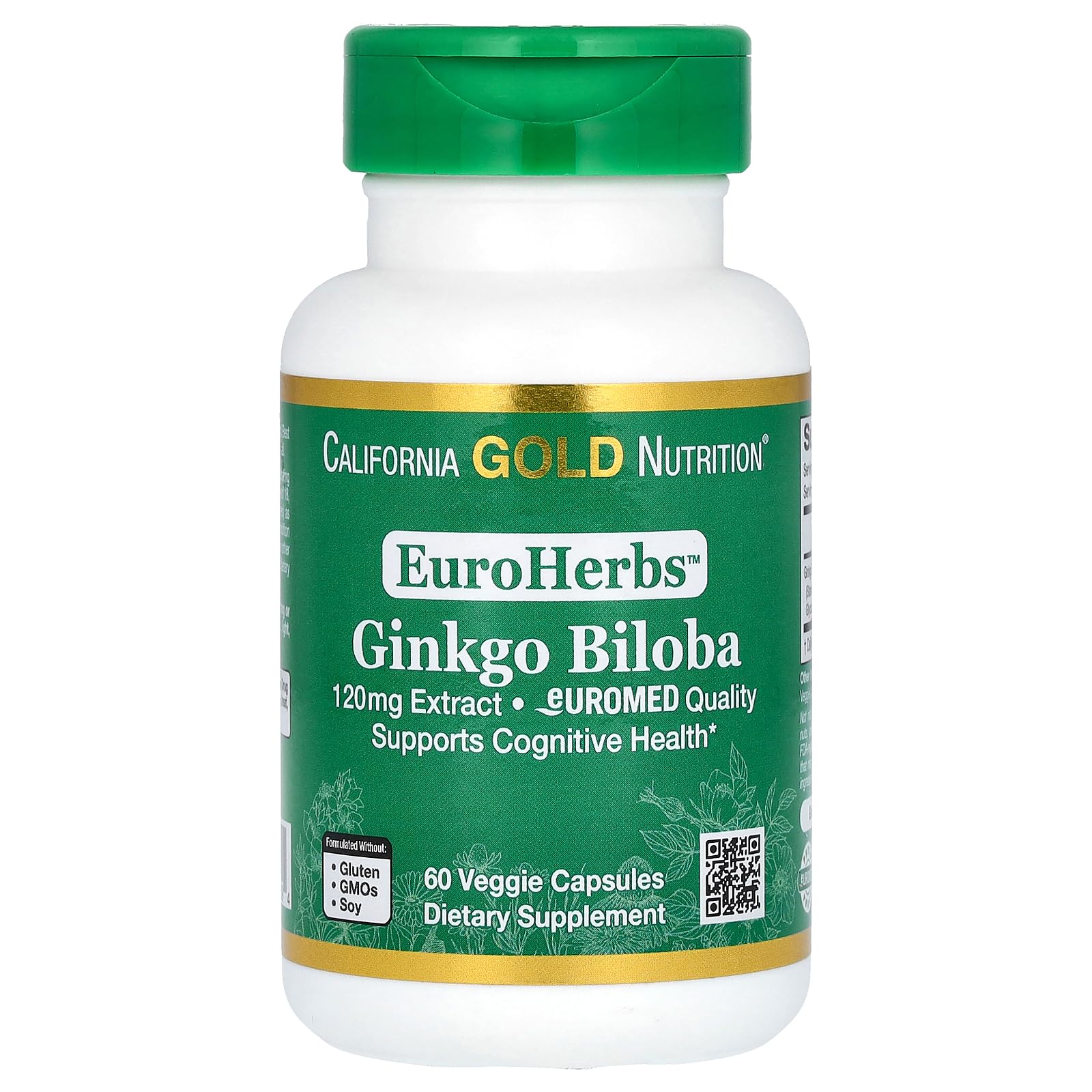 Foto 2 pulgar | Suplemento De Ginkgo Biloba De California Gold Nutrition 120 Mg - Venta Internacional.