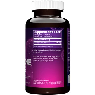 Foto 2 | Suplemento Mrm Nutrition Con Contenido Reducido De Glutatión (500 Mg) - Venta Internacional.