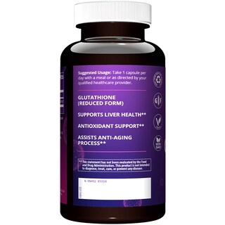 Foto 3 | Suplemento Mrm Nutrition Con Contenido Reducido De Glutatión (500 Mg) - Venta Internacional.