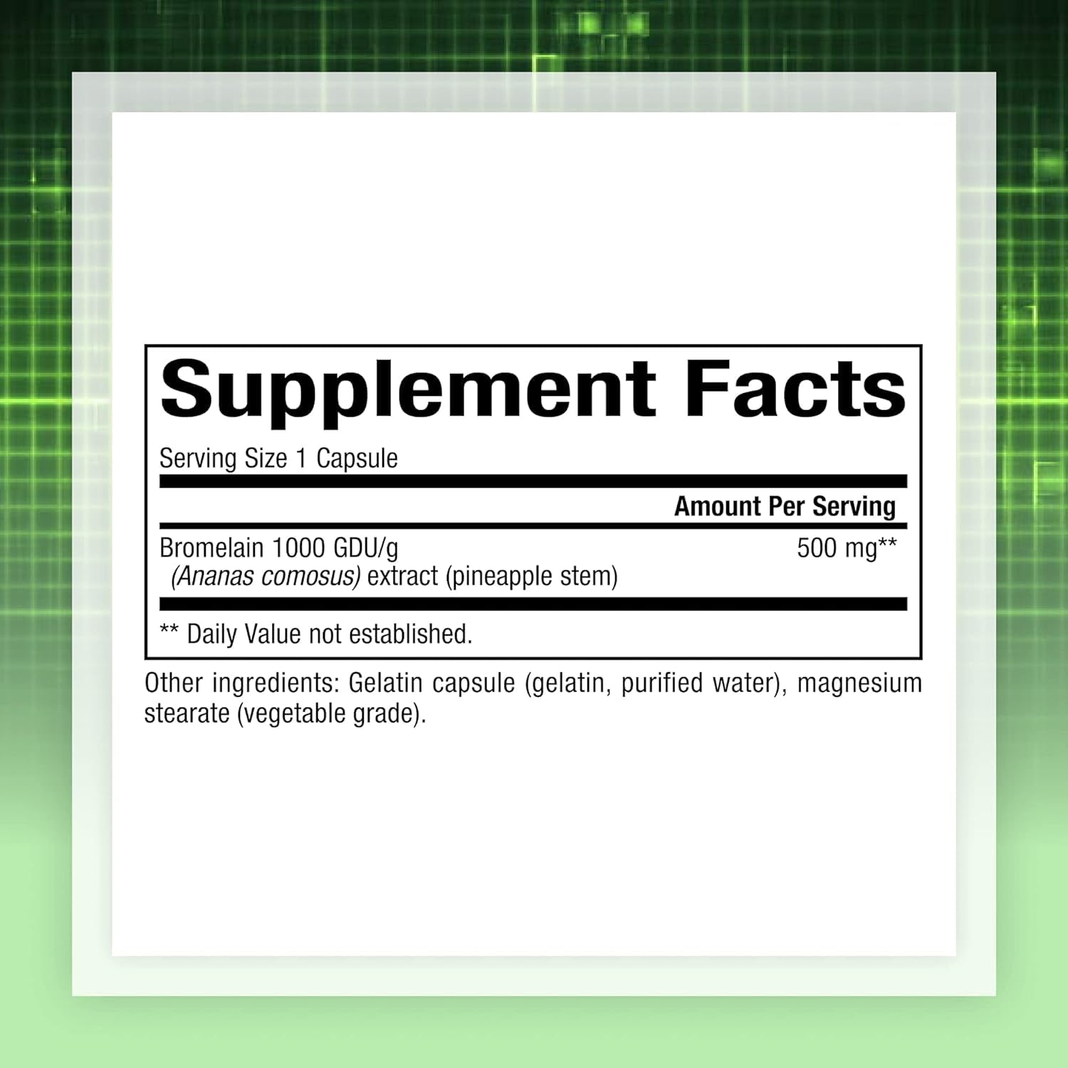 Foto 3 pulgar | Suplemento Natural Factors Bromelina 500 Mg 180 Cápsulas - Venta Internacional.