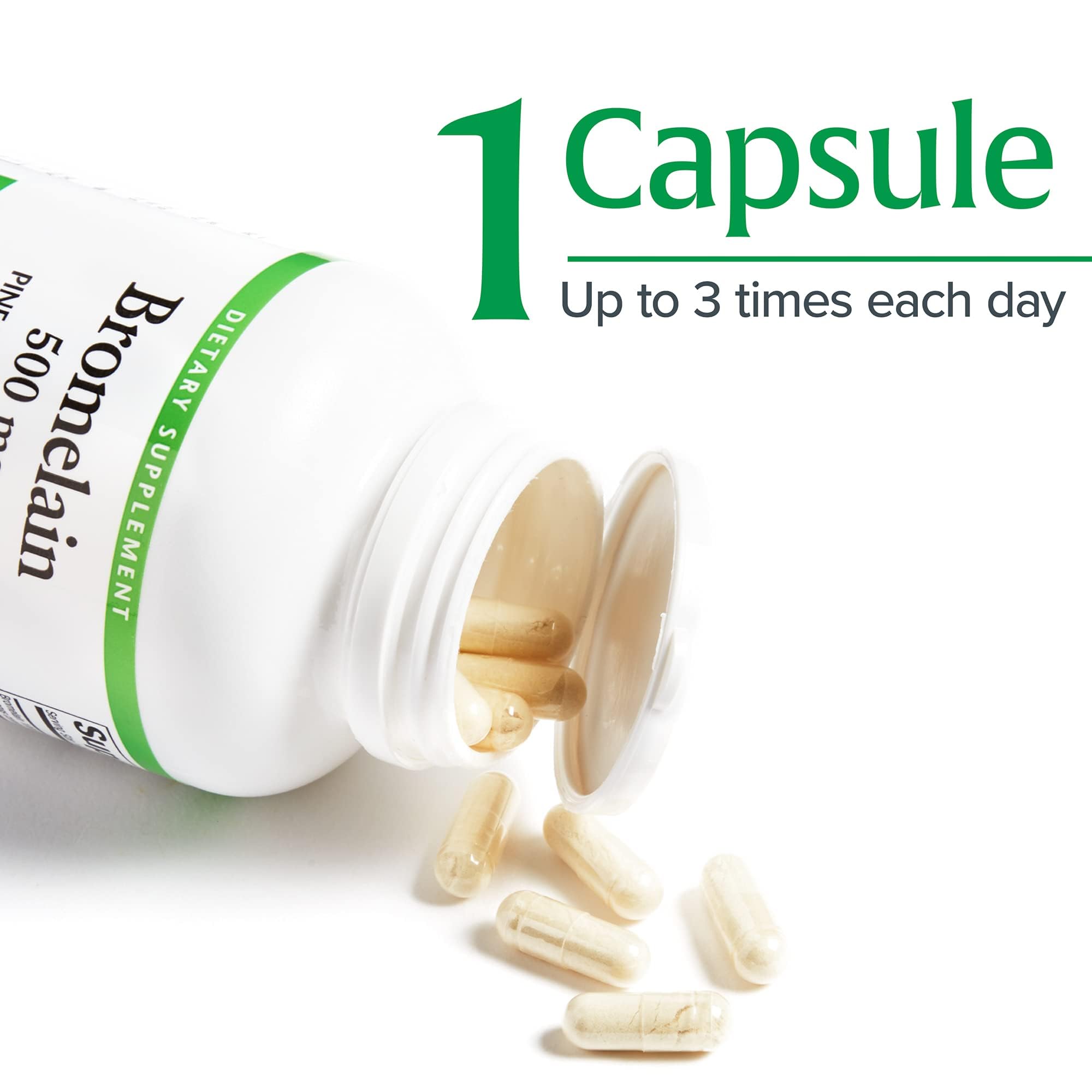 Foto 7 pulgar | Suplemento Natural Factors Bromelina 500 Mg 180 Cápsulas - Venta Internacional.