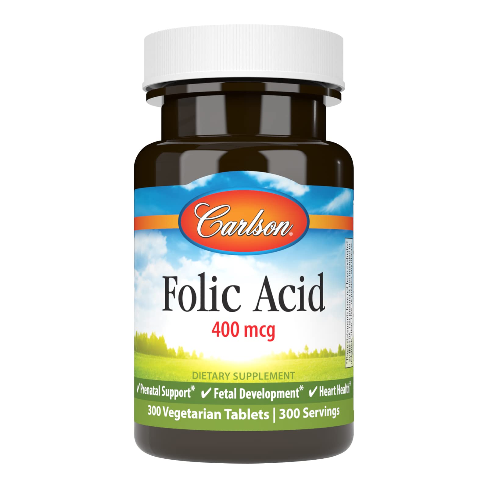 Foto 1 | Suplemento Carlson De Ácido Fólico 400 Mcg 300 Comprimidos Prenatales - Venta Internacional.