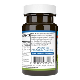 Foto 3 | Suplemento Carlson De Ácido Fólico 400 Mcg 300 Comprimidos Prenatales - Venta Internacional.