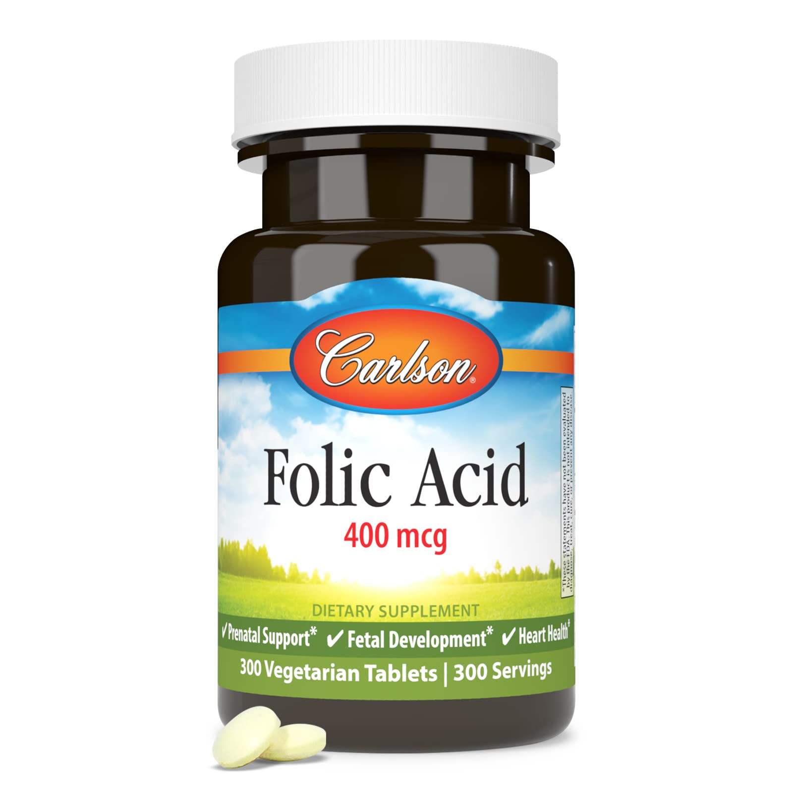 Foto 5 | Suplemento Carlson De Ácido Fólico 400 Mcg 300 Comprimidos Prenatales - Venta Internacional.