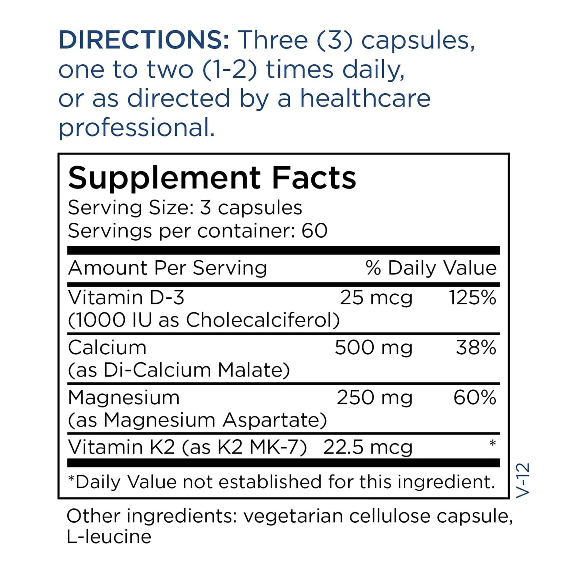 Foto 7 pulgar | Suplemento Cal/mag Plus Para El Mantenimiento Metabólico Con Vitamina D Y K2 - Venta Internacional.