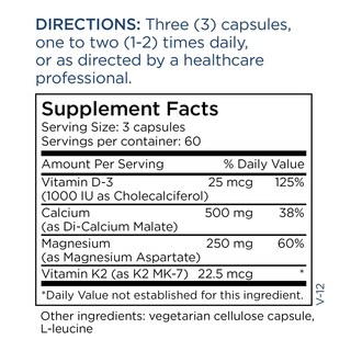 Foto 6 | Suplemento Cal/mag Plus Para El Mantenimiento Metabólico Con Vitamina D Y K2 - Venta Internacional.