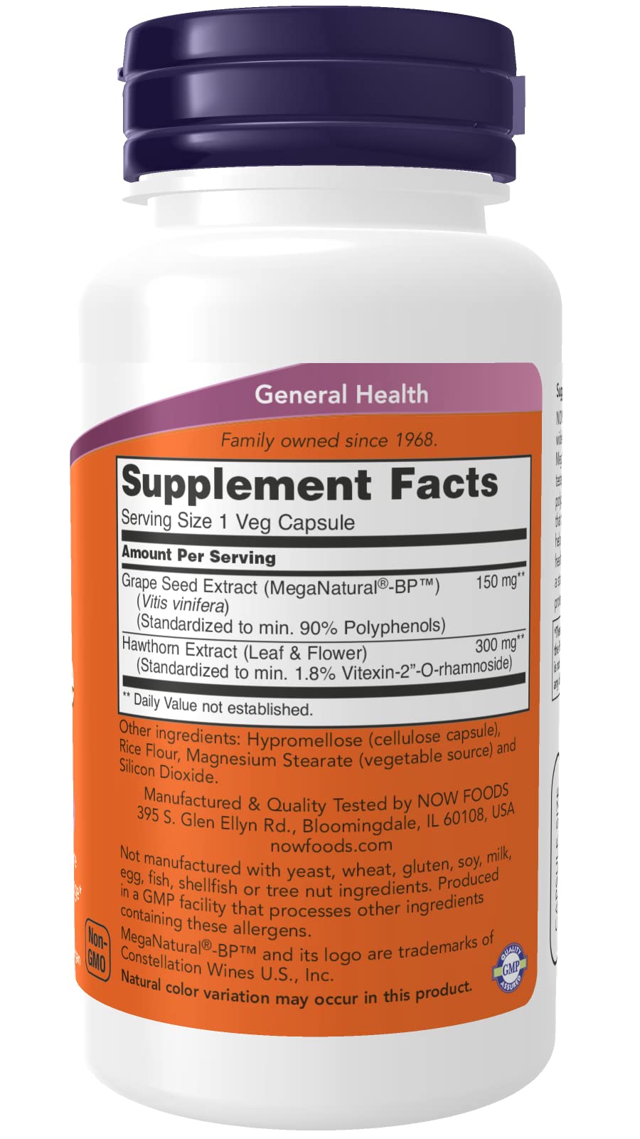 Foto 3 pulgar | Suplemento Now Foods Blood Pressure Health 90 Vcaps - Venta Internacional.