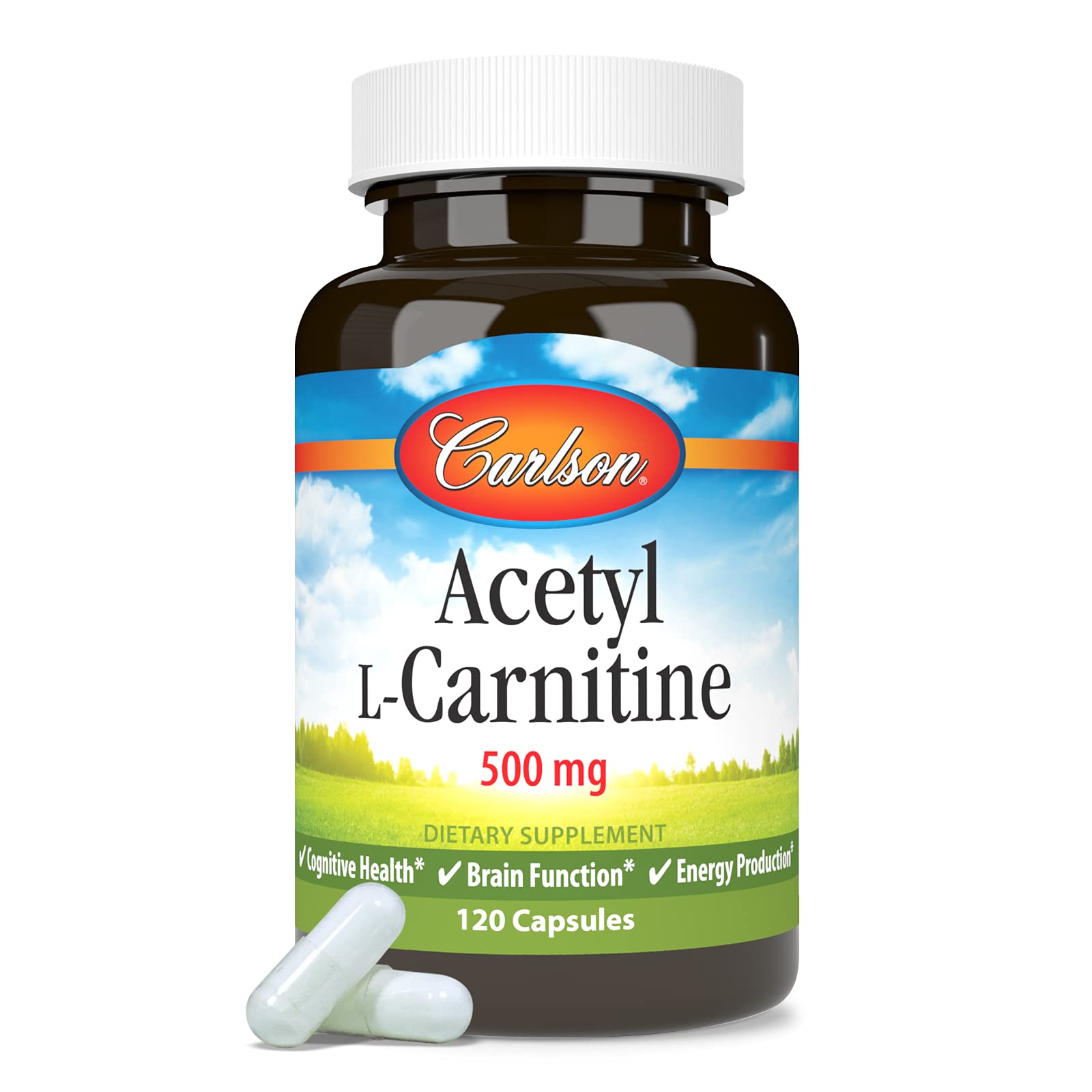 Foto 6 pulgar | Suplemento Carlson Labs Acetil L-carnitina 500 Mg 120 Cápsulas - Venta Internacional.