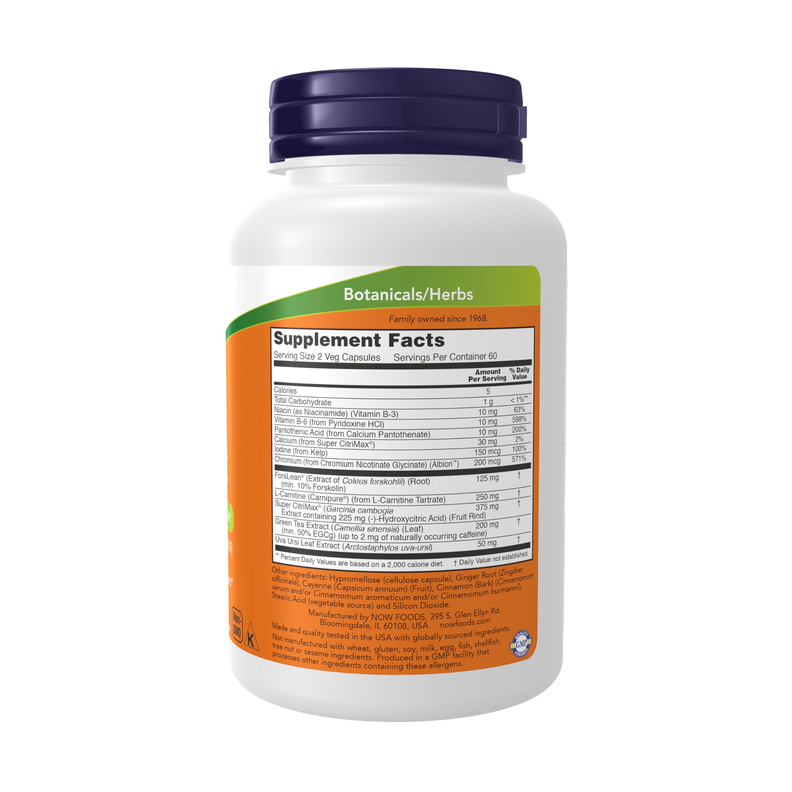 Foto 3 pulgar | Supplements Now Foods Diet Support Con Forslean 120 Cápsulas - Venta Internacional.