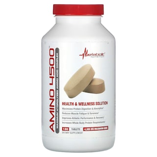 Foto 1 | Suplemento Metabolic Nutrition Amino 4500 Comprimidos 180 Unidades - Venta Internacional.