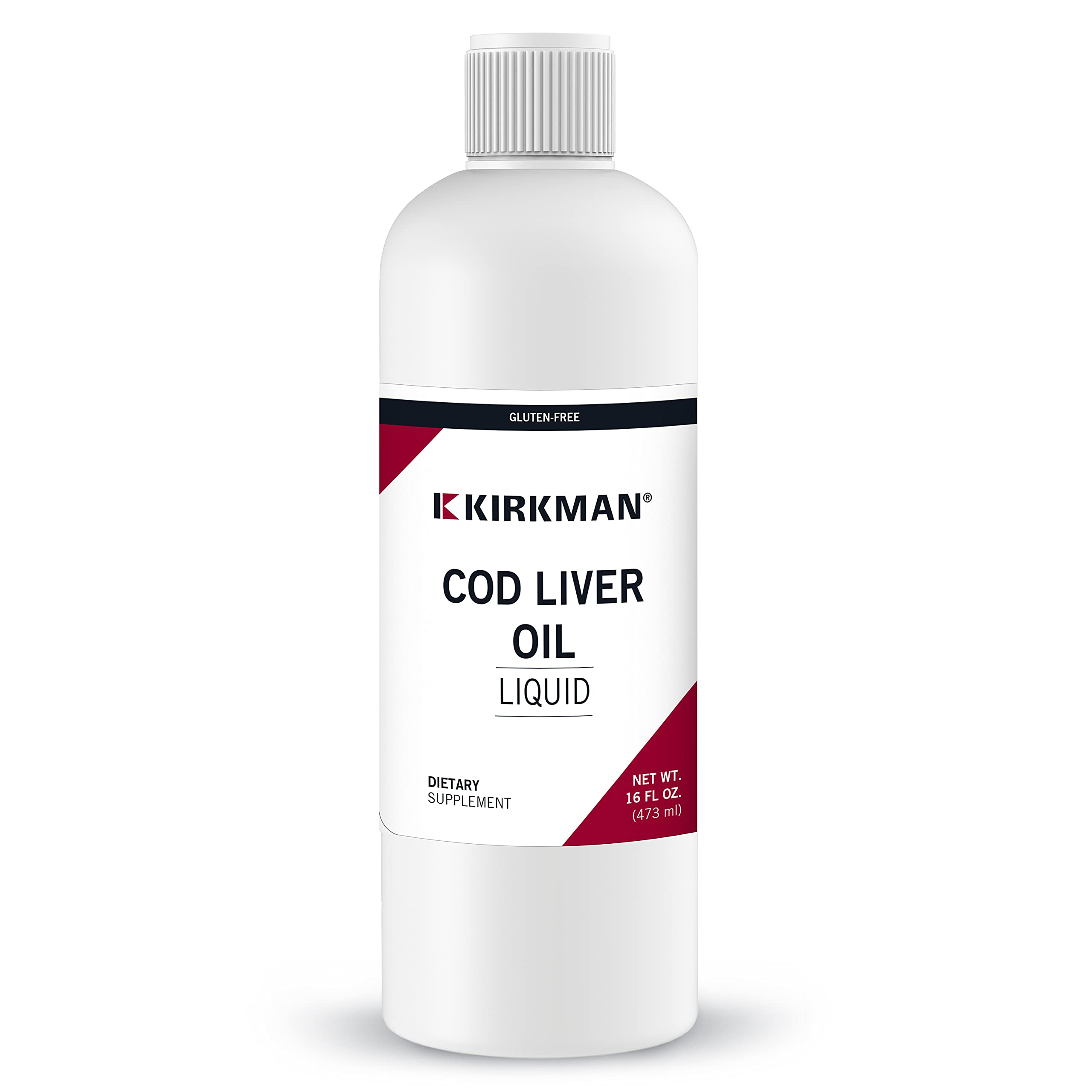 Suplemento De Aceite De Hígado De Bacalao Kirkman, Líquido, Sin Sabor, 473 Ml - Venta Internacional.