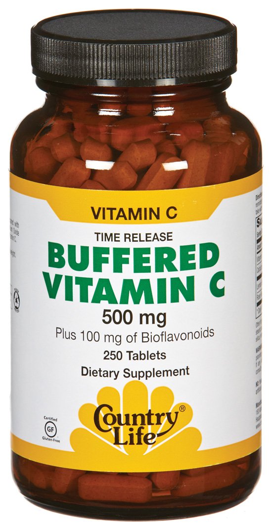 250 Tabletas Tamponadas Con Vitamina C, 500 Mg, Country Life - Venta Internacional.