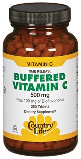 Foto 1 | 250 Tabletas Tamponadas Con Vitamina C, 500 Mg, Country Life - Venta Internacional.
